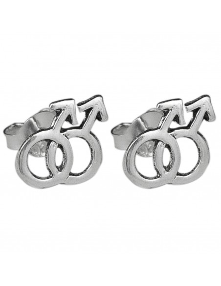 Pendiente de símbolo de Mujer de Plata.