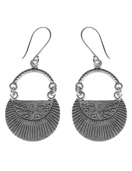 Pendiente étnico de Plata