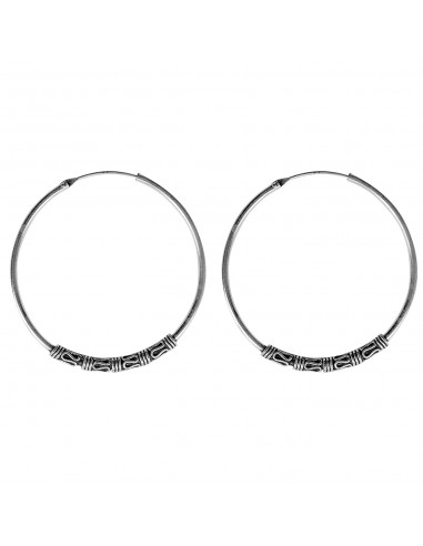 Aro Bali de Plata . Diámetro de 1,5x60mm.