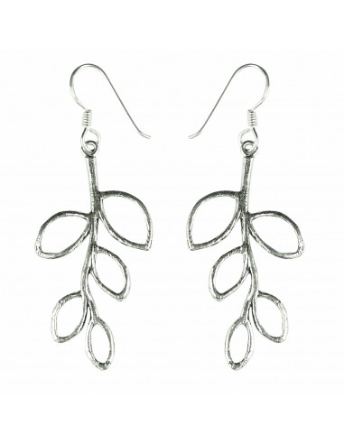 Pendiente "Hoja Calada" de Plata.