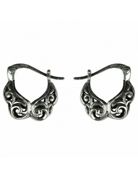 Aro labrado calado de Plata.