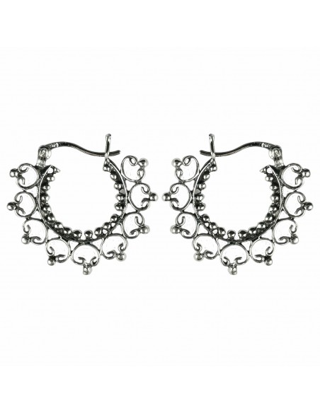 Aro filigrana calado de Plata.