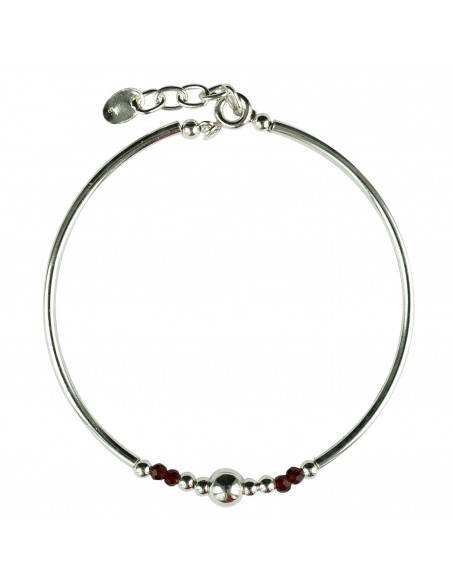 Pulsera de Plata combinada con Granate.