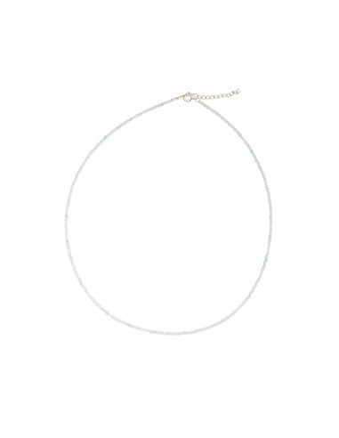 Collar de Agua Marina , 37cms.