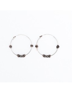 Aro Bali de Plata . Diámetro de 1,5x20mm.