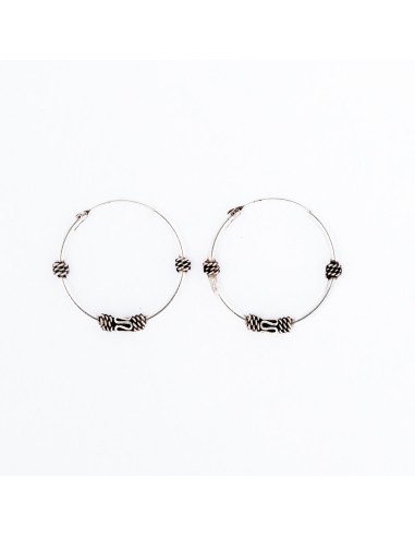 Aro Bali de Plata . Diámetro de 1,5x20mm.