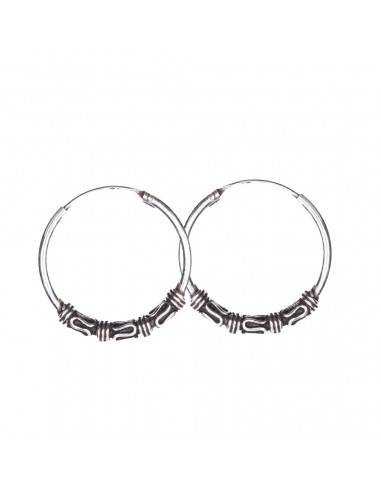 Aro Bali de Plata . Diámetro de 1,5x16mm.