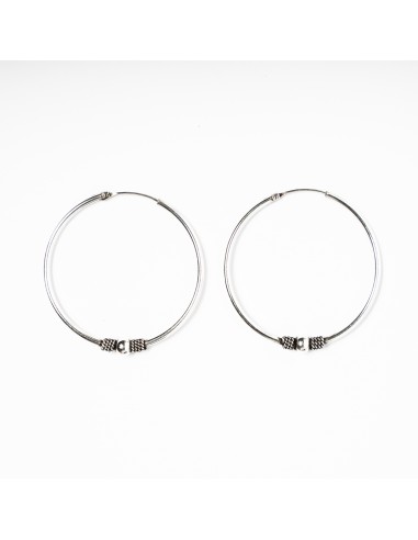 Aro Bali de Plata . Diámetro de 1,5x16mm.