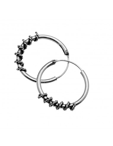 Aro Bali de Plata . Diámetro de 1,5x25mm.