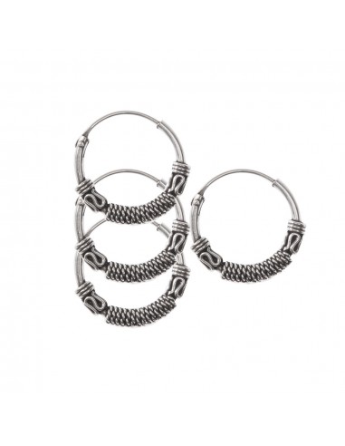 Aro Bali de Plata . Diámetro de 1,5x30mm.