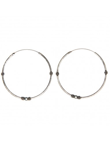 Aro Bali de Plata . Diámetro de 1,5x40mm.