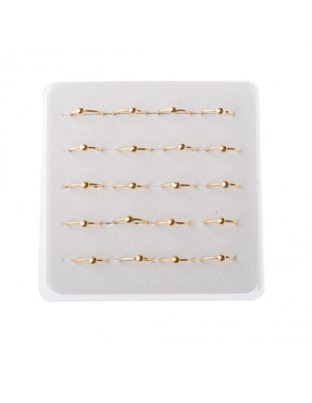 Pendiente aro de nariz de Plata con bola.Diámetro de 9mm.