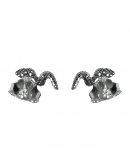 Pendiente Mini  Serpiente de Plata