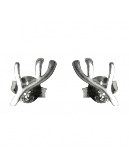 Pendiente Rama Mini de Plata.