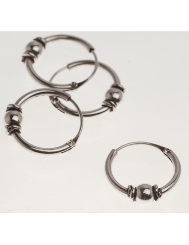 Aro Bali de Plata . Diámetro de 1,5x10mm.