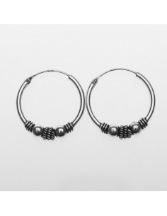 Aro Bali de Plata . Diámetro de 1,5x18mm. 2