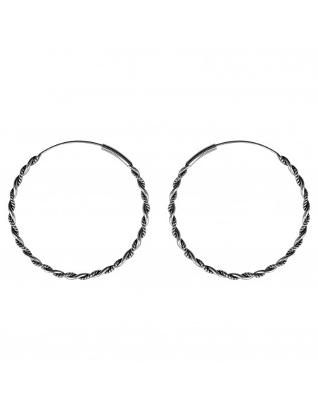 Aro Bali de Plata . Diámetro de 1,5x30mm.