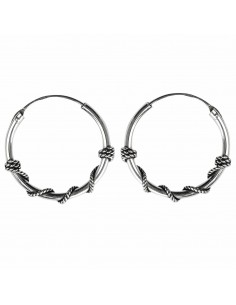 Aro Bali de Plata . Diámetro de 1,5x20mm.