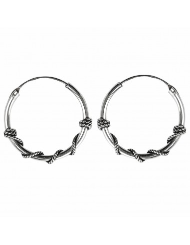 Aro Bali de Plata . Diámetro de 1,5x20mm.