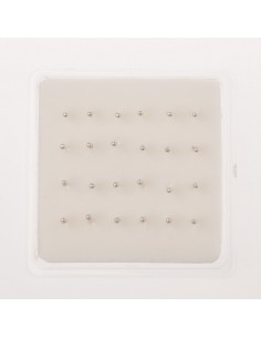 Pendiente de nariz bolita de Plata . 3mm.