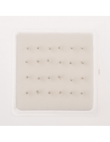 Pendiente de nariz bolita de Plata . 3mm.