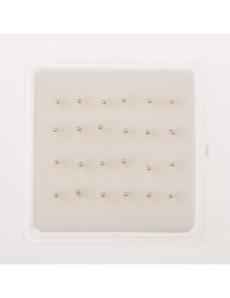 Pendiente de nariz bolita de Plata . 3mm.