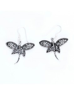 Pendiente Libélula de Plata .