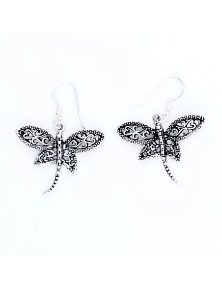 Pendiente Libélula de Plata .