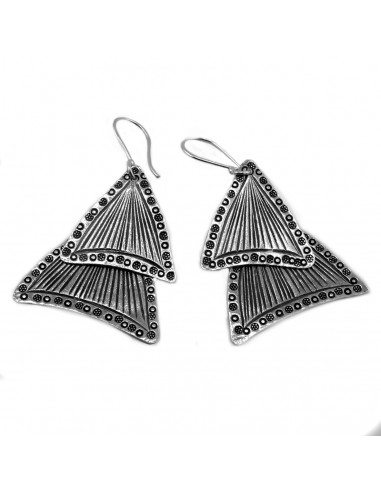 Pendiente étnico de Plata.