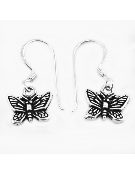 Pendiente Mariposa de Plata .