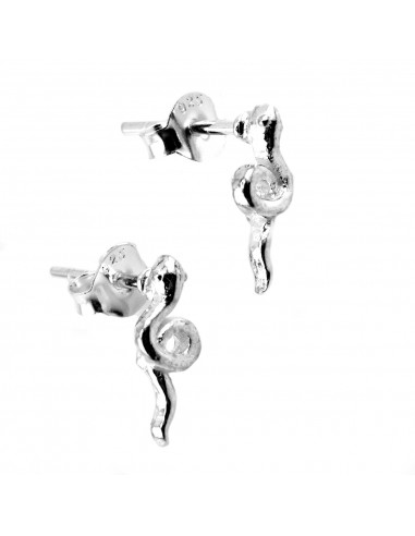 Pendiente Serpiente de Plata.