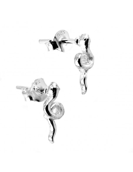 Pendiente Serpiente de Plata.