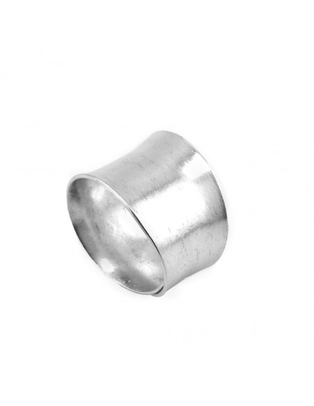 Anillo étnico de Plata mate .