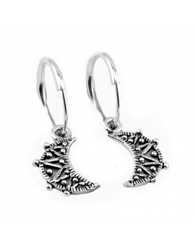 Aro liso de Plata con Luna .