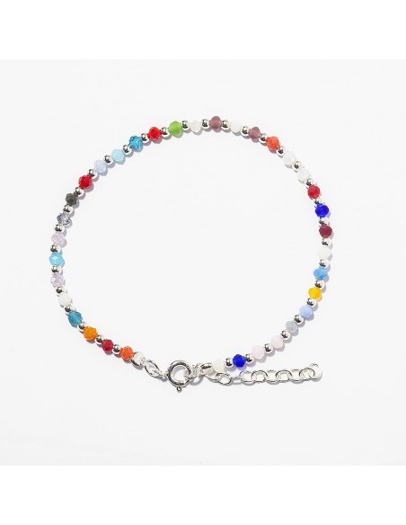 Pulsera Mix Stone y Plata.