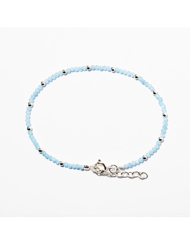 Pulsera Agata Blue Lace y Plata.