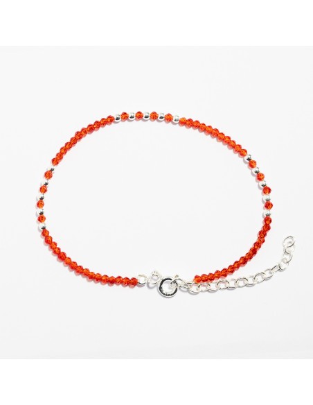 Pulsera de mineral y Plata.