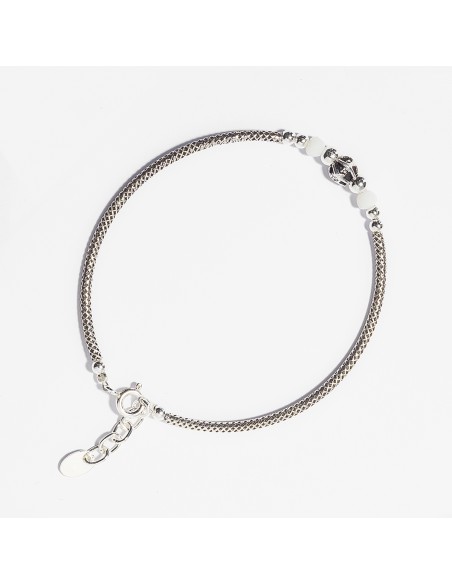 Pulsera de Plata y Nácar.