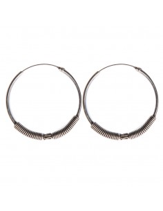 Aro Bali de Plata . Diámetro de 1,5x35mm.