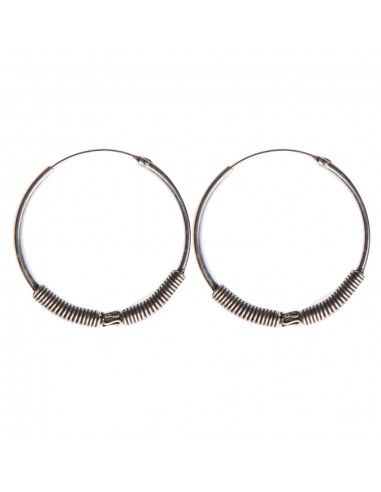 Aro Bali de Plata . Diámetro de 1,5x35mm.