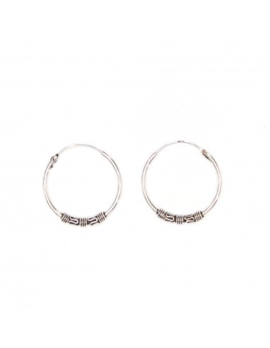 Aro Bali de Plata . Diámetro de 1,5x14mm.