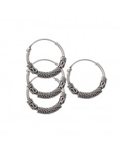 Aro Bali de Plata . Diámetro de 1,5x18mm.