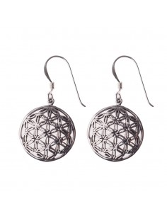 Pendiente Flor de la Vida de Plata.