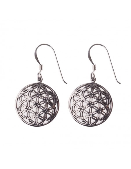 Pendiente Flor de la Vida de Plata.