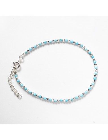 Pulsera de Plata y Turquesa.