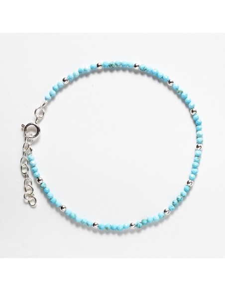 Pulsera de Turquesa y Plata.