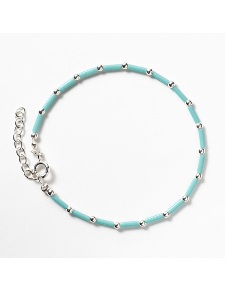 Pulsera de Turquesa y Plata .