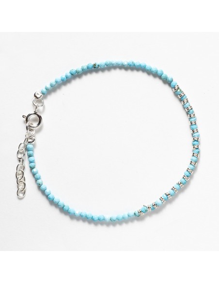 Pulsera de Turquesa y Plata.