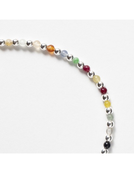 Pulsera Mix Stone y Plata.