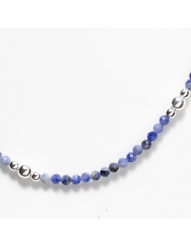 Pulsera de Sodalita y Plata.